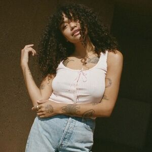 Dôen Lois Tank, Size M, in Degas Pink Pointelle